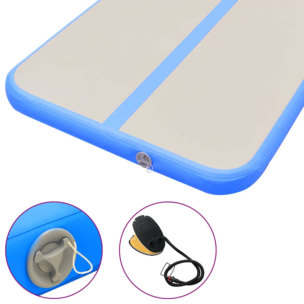 vidaXL Στρώμα Ενόργανης Φουσκωτό Μπλε 700 x 100 x 10 εκ. PVC με Τρόμπα