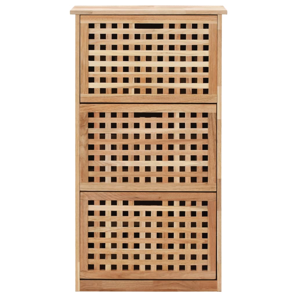 vidaXL Παπουτσοθήκη 55 x 20 x 104 εκ. από Μασίφ Ξύλο Καρυδιάς