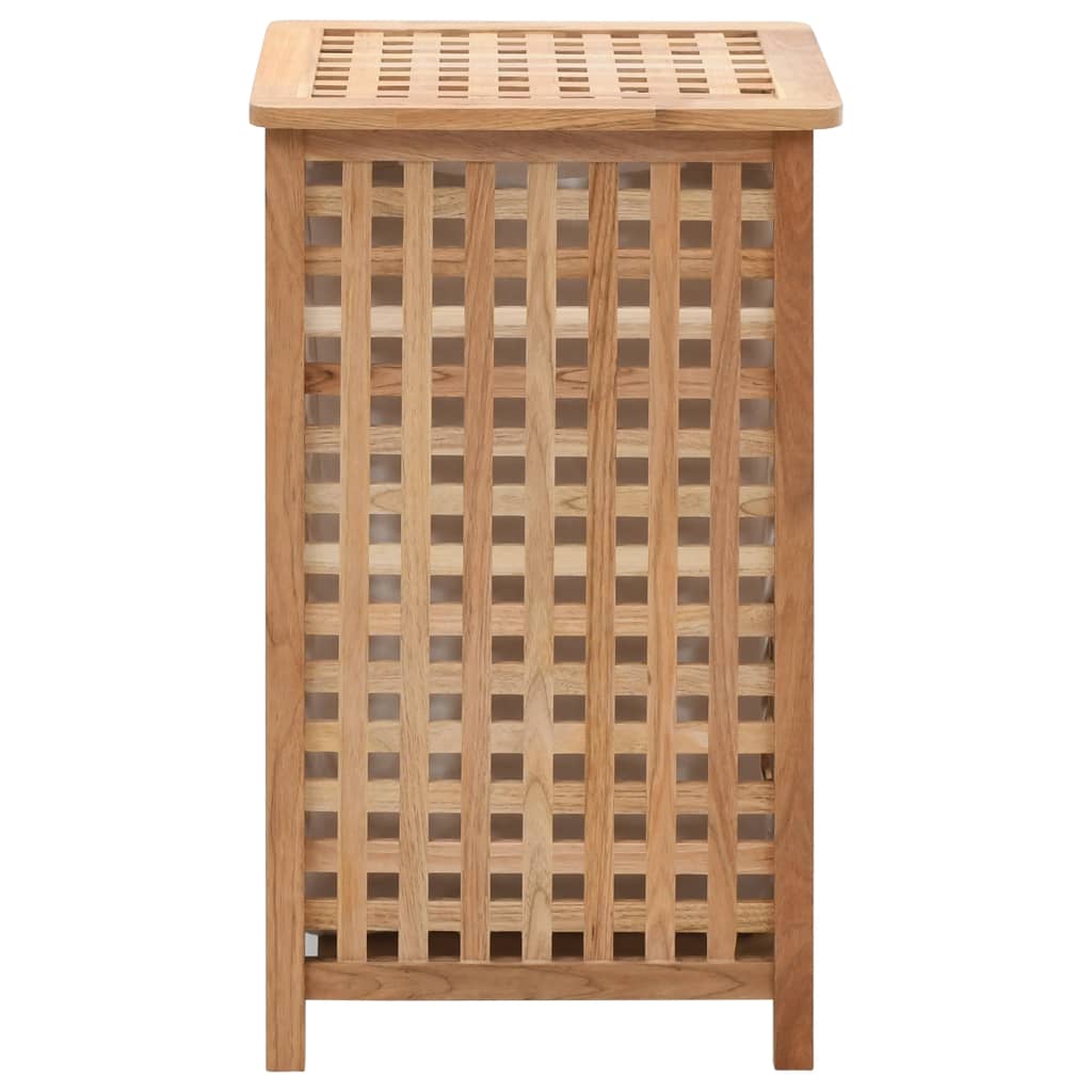 vidaXL Καλάθι Απλύτων 39 x 39 x 65 εκ. από Μασίφ Ξύλο Καρυδιάς