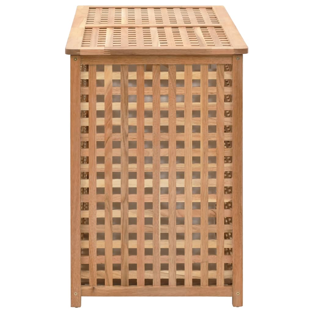 vidaXL Καλάθι Απλύτων 87,5 x 46 x 67 εκ. από Μασίφ Ξύλο Καρυδιάς