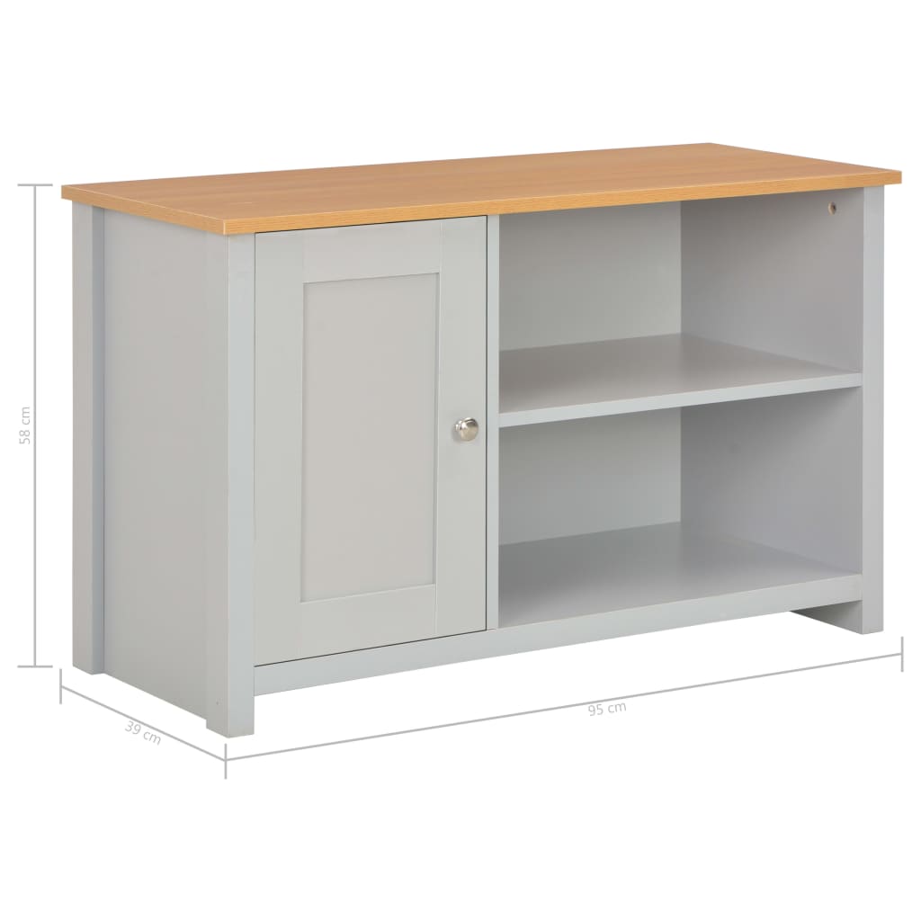 vidaXL Έπιπλο Τηλεόρασης Γκρι 95 x 39 x 58 εκ.
