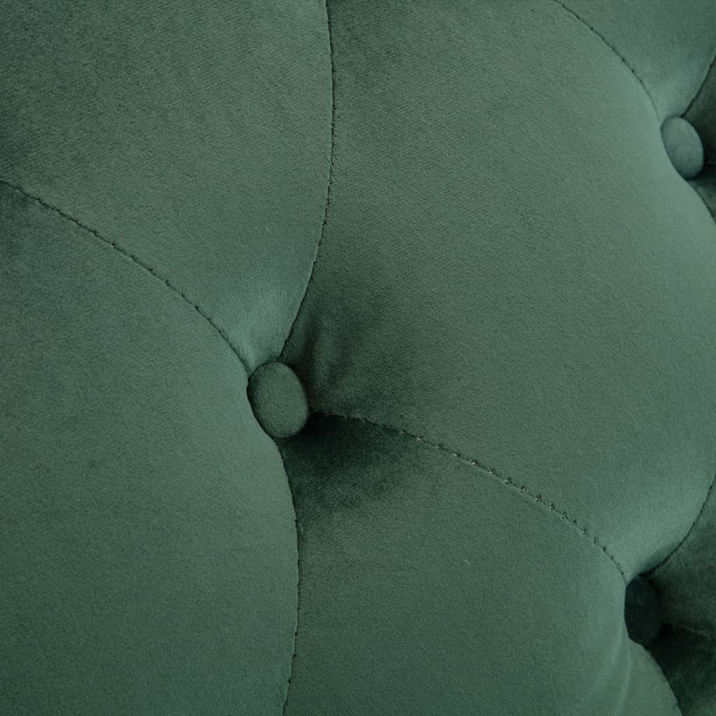 vidaXL Ανάκλιντρο Πράσινο Βελούδινο
