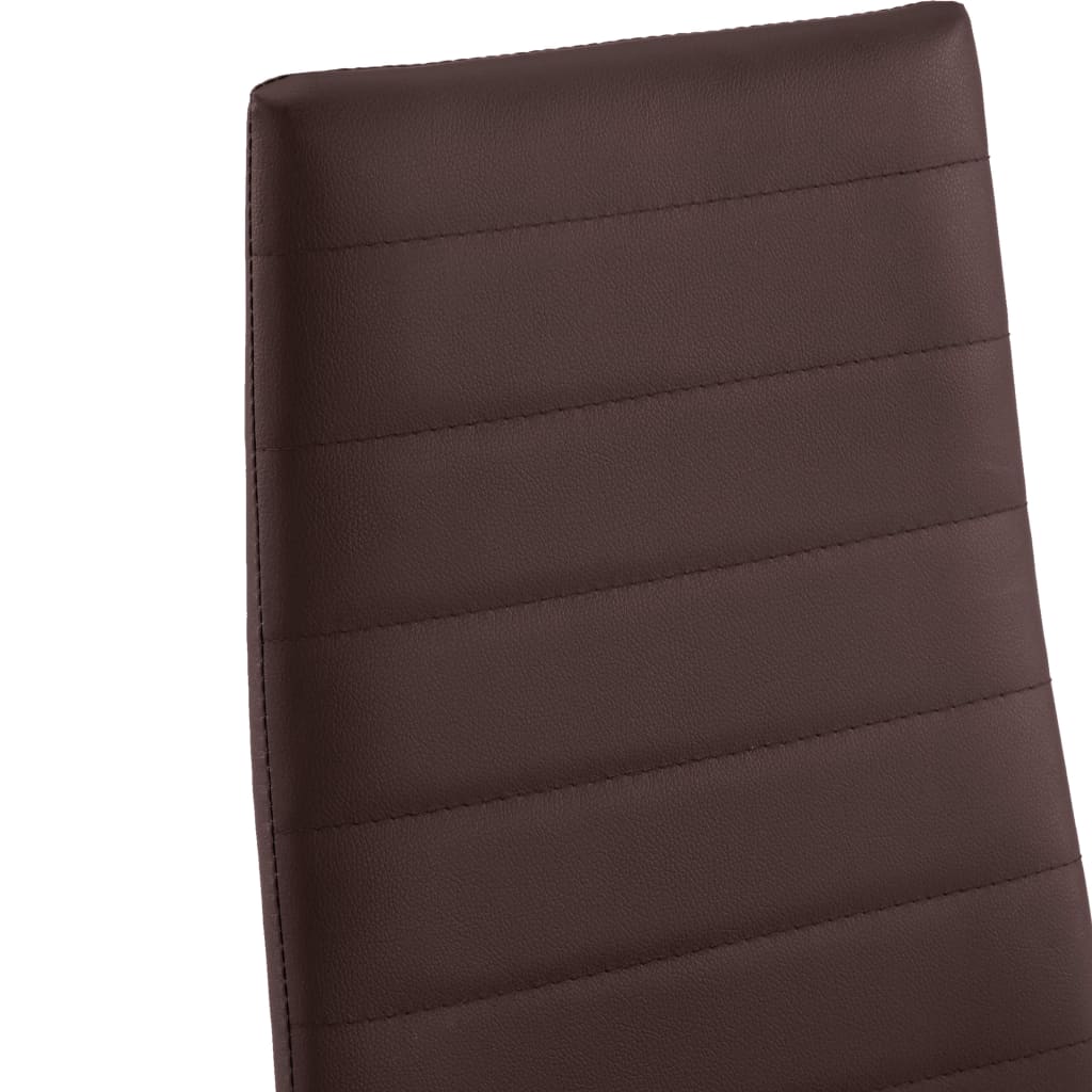 vidaXL Σετ Τραπεζαρίας Επτά Τεμαχίων Καφέ