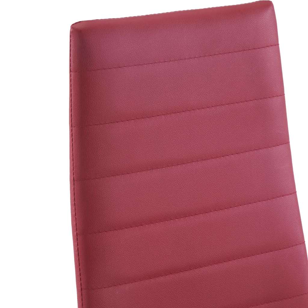 vidaXL Σετ Τραπεζαρίας Πέντε Τεμαχίων Μπορντό