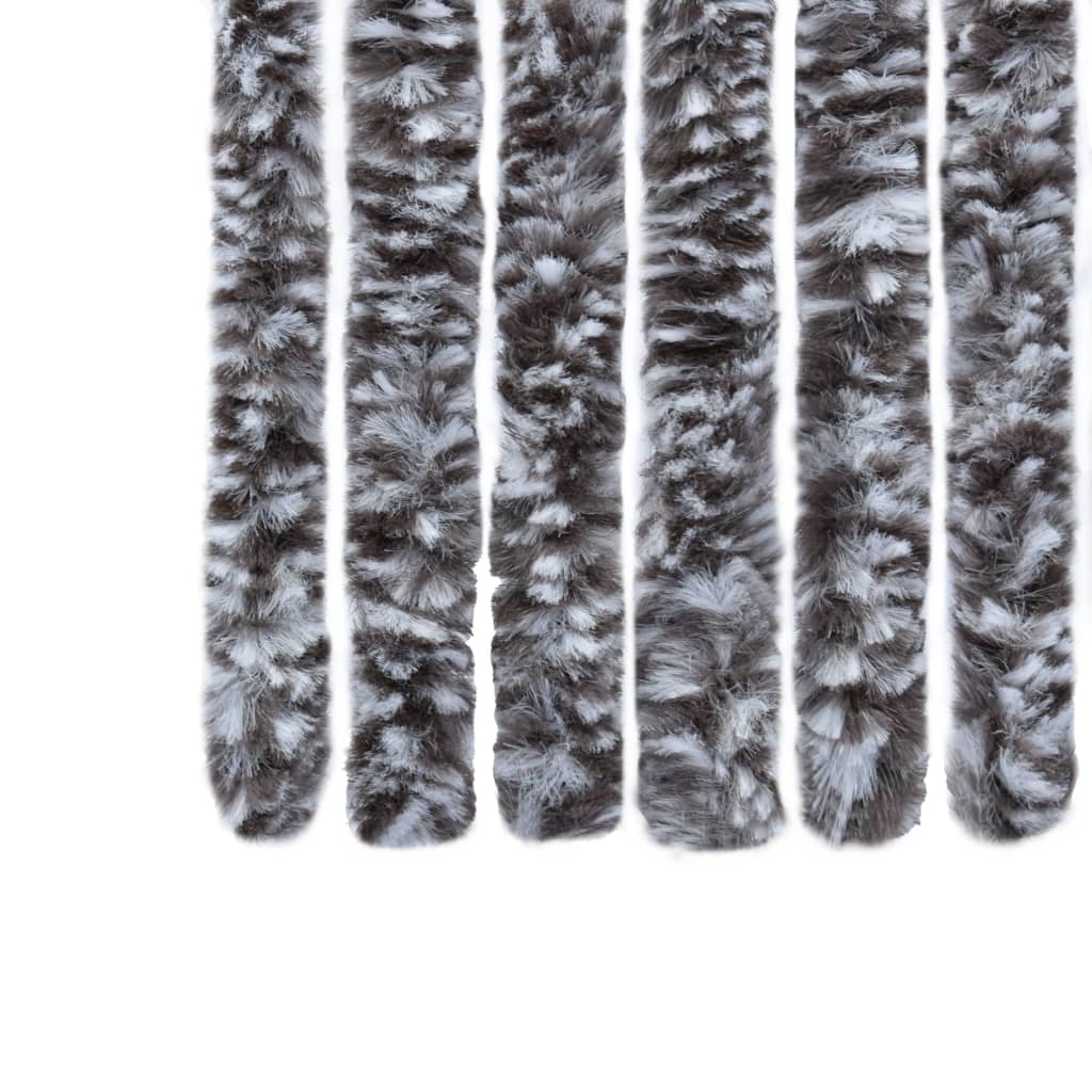 vidaXL Σήτα - Κουρτίνα Πόρτας Καφέ / Μπεζ 56 x 185 εκ. από Σενίλ