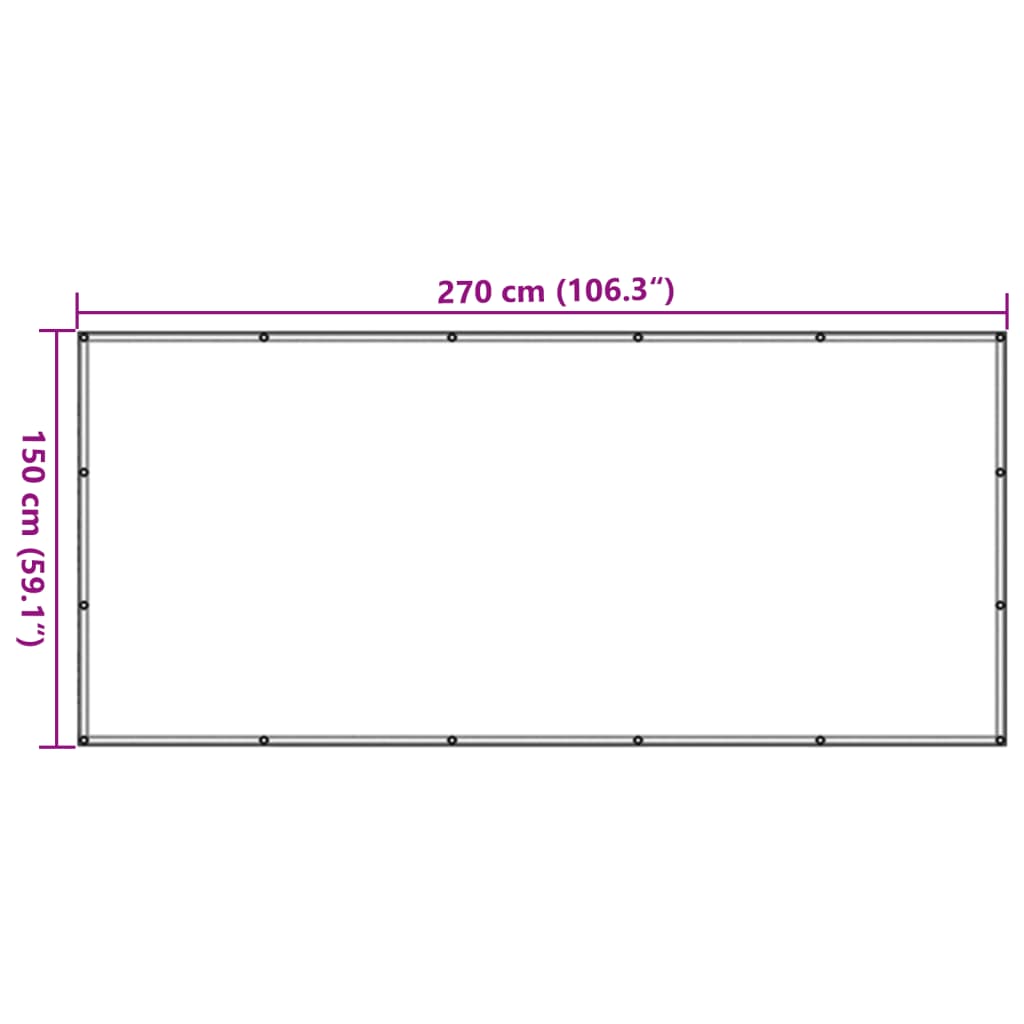 vidaXL Δίχτυ για Τρέιλερ Μαύρο 1,5 x 2,7 μ. από HDPE