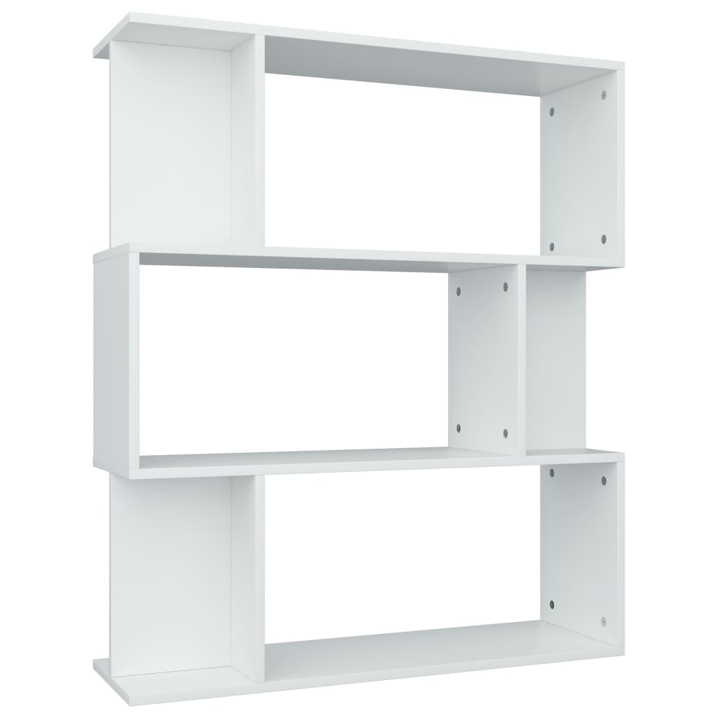 vidaXL Βιβλιοθήκη/Διαχωριστικό Χώρου Λευκό 80x24x96 εκ. Επεξ. Ξύλο