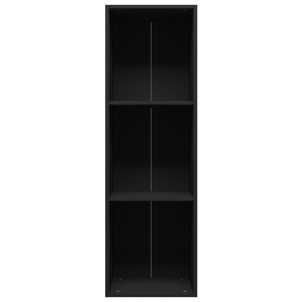 vidaXL Βιβλιοθήκη/Έπιπλο Τηλεόρασης Μαύρο 36x30x114 εκ. Μοριοσανίδα