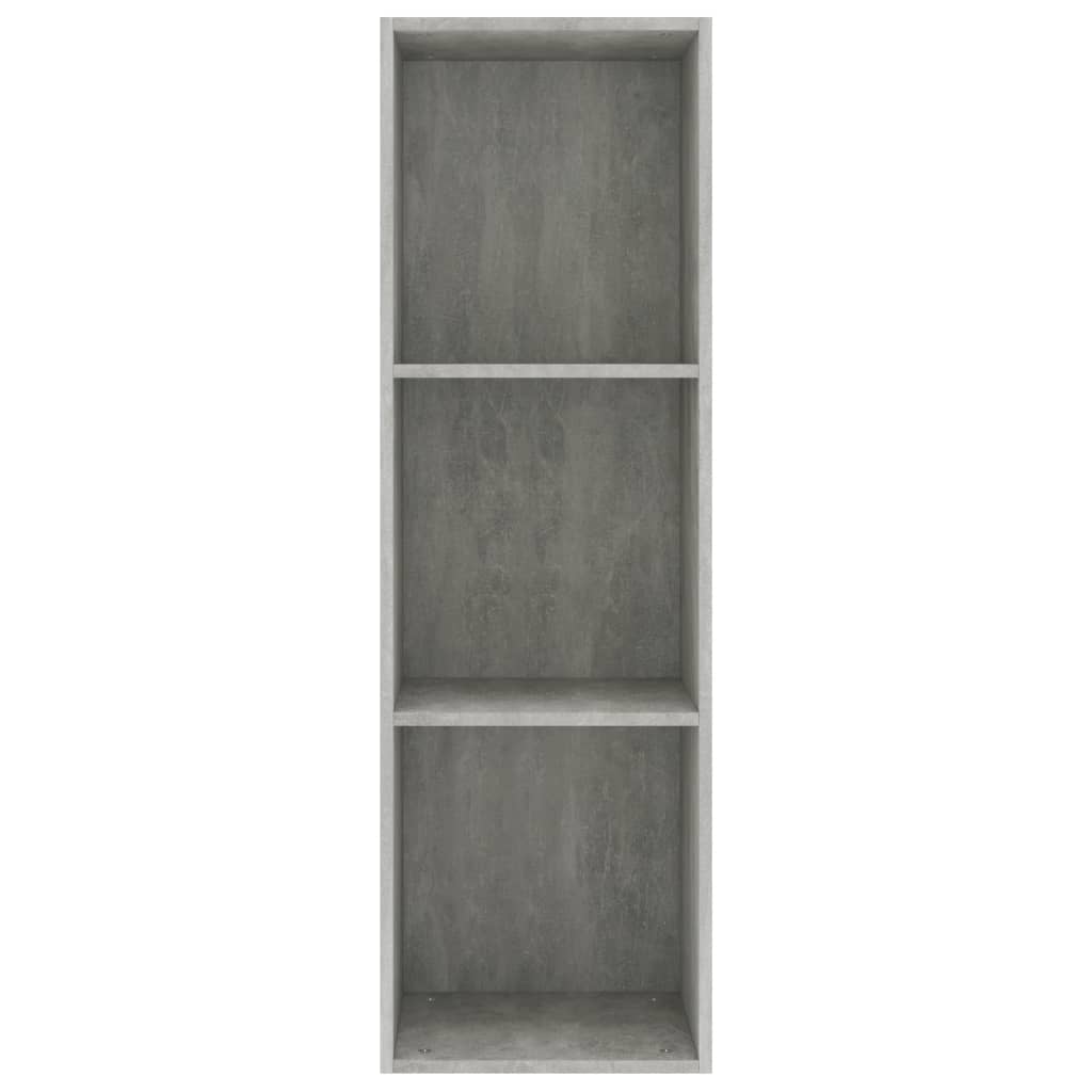 vidaXL Βιβλιοθήκη/Έπιπλο TV Γκρι Σκυροδέματος 36x30x114 εκ Επεξ. Ξύλο