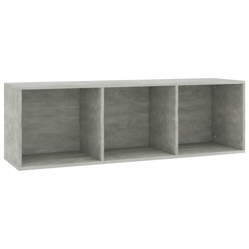 vidaXL Βιβλιοθήκη/Έπιπλο TV Γκρι Σκυροδέματος 36x30x114 εκ Επεξ. Ξύλο