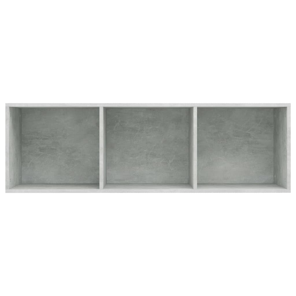 vidaXL Βιβλιοθήκη/Έπιπλο TV Γκρι Σκυροδέματος 36x30x114 εκ Επεξ. Ξύλο
