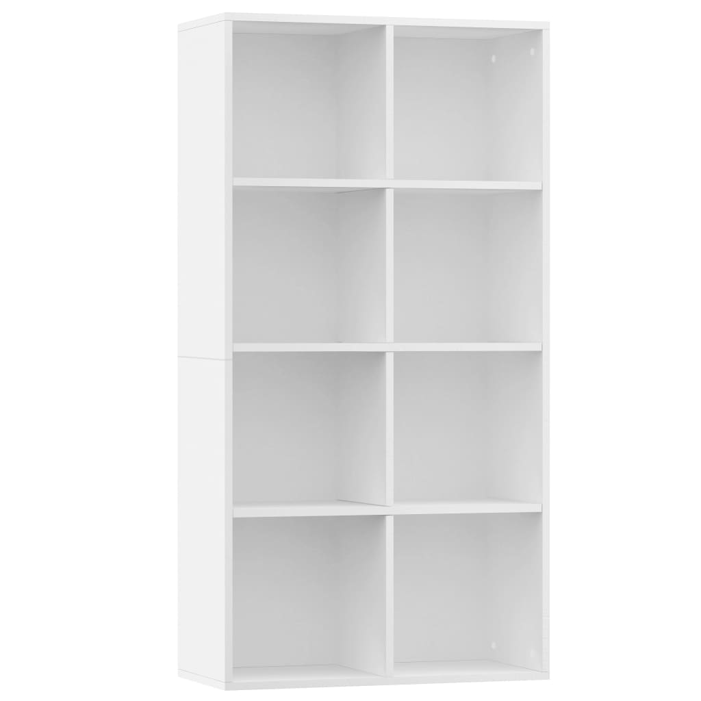 vidaXL Ραφιέρα/Βιβλιοθήκη Λευκή 66 x 30 x 130 εκ. από Επεξ. Ξύλο