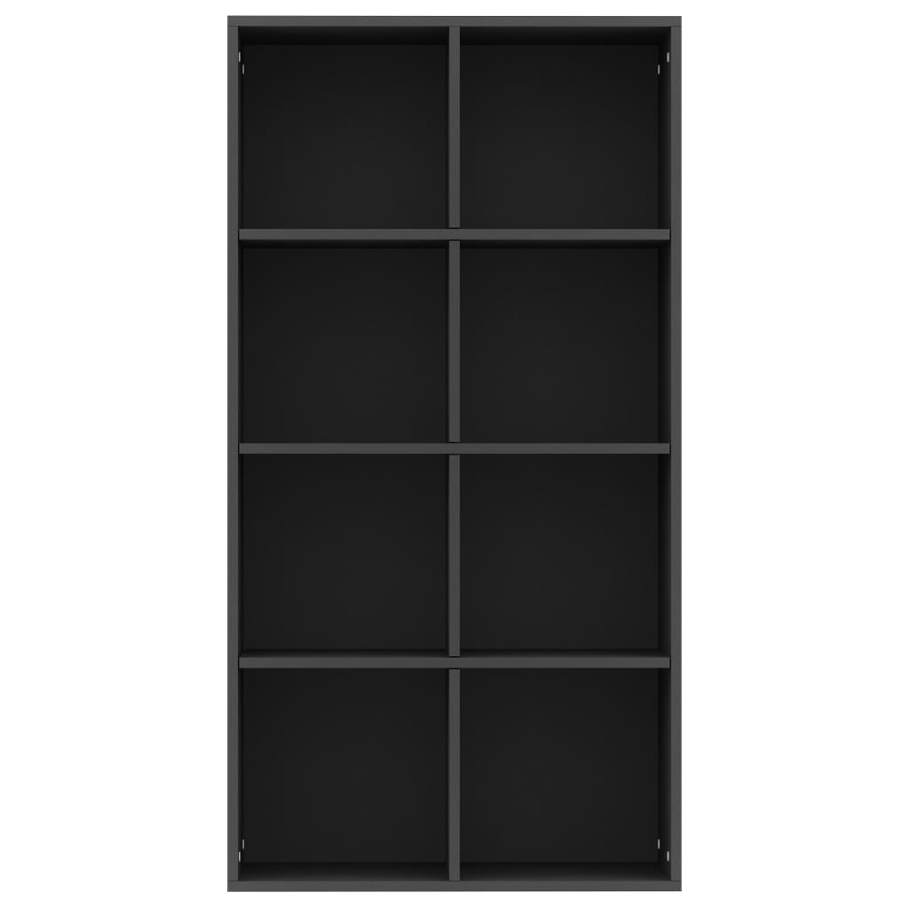 vidaXL Ραφιέρα/Βιβλιοθήκη Μαύρη 66 x 30 x 130 εκ. από Επεξ. Ξύλο