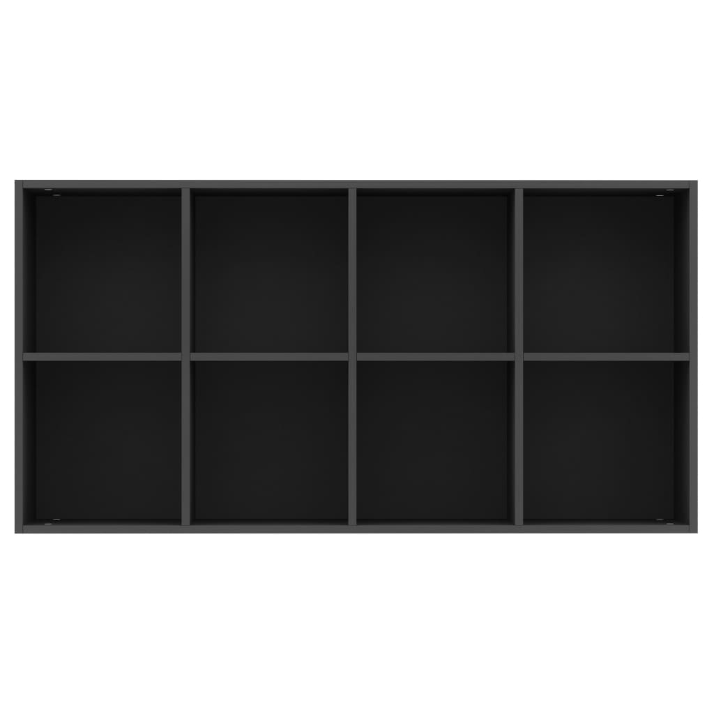 vidaXL Ραφιέρα/Βιβλιοθήκη Μαύρη 66 x 30 x 130 εκ. από Επεξ. Ξύλο