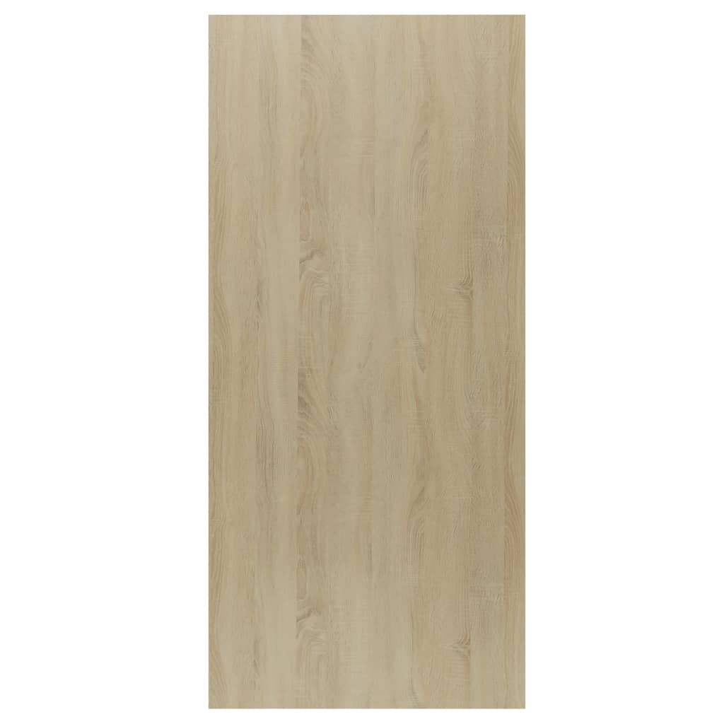 vidaXL Ραφιέρα/Βιβλιοθήκη Λευκή/Sonoma 66x30x130 εκ. από Μοριοσανίδα