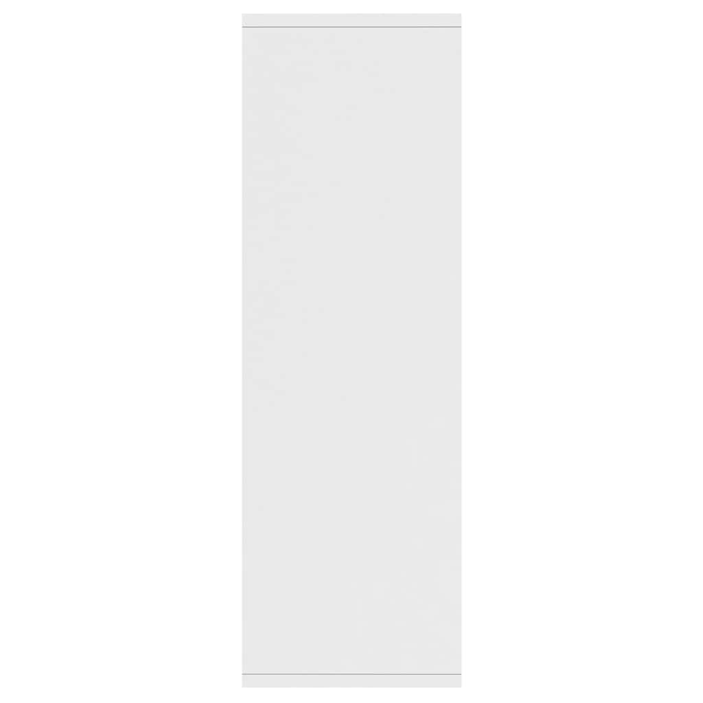 vidaXL Ραφιέρα / Βιβλιοθήκη Λευκή 50 x 25 x 80 εκ. από Επεξ. Ξύλο