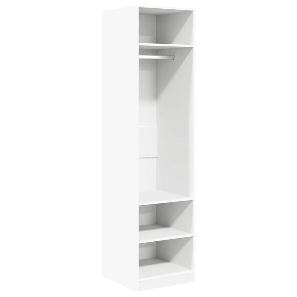 vidaXL Ντουλάπα Λευκή 50 x 50 x 200 εκ. από Επεξ. Ξύλο