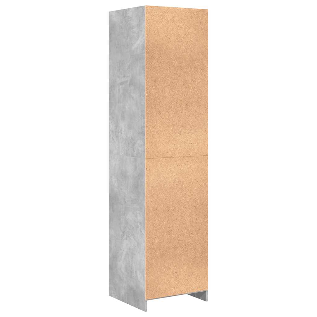 vidaXL Ντουλάπα Γκρι του Σκυροδέματος 50 x 50 x 200 εκ. Επεξ. Ξύλο