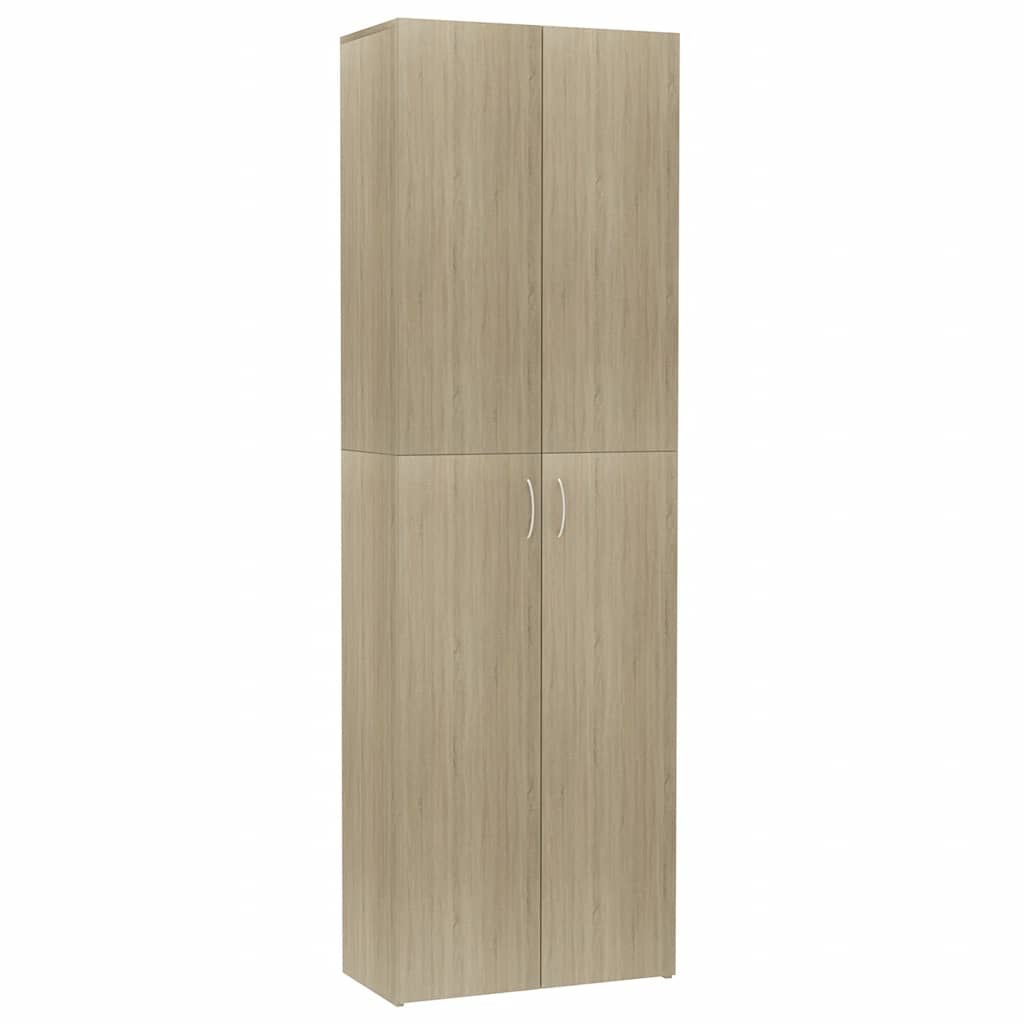 vidaXL Ντουλάπα Γραφείου Sonoma Δρυς 60 x 32 x 190 εκ. από Επεξ. Ξύλο