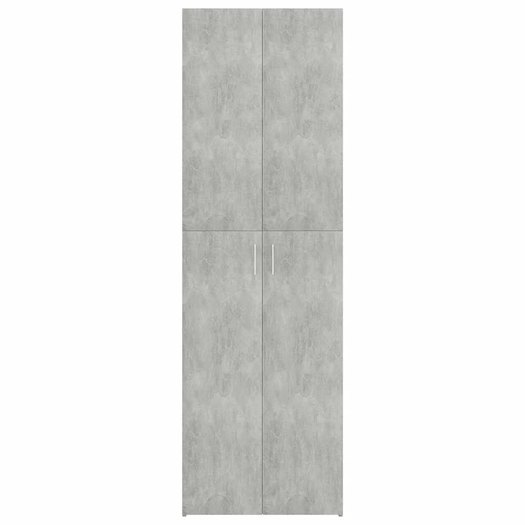vidaXL Ντουλάπα Γραφείου Γκρι Σκυροδέματος 60x32x190 εκ. Επεξ. Ξύλο