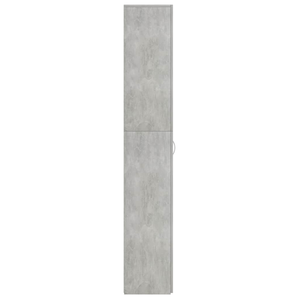 vidaXL Ντουλάπα Γραφείου Γκρι Σκυροδέματος 60x32x190 εκ. Επεξ. Ξύλο