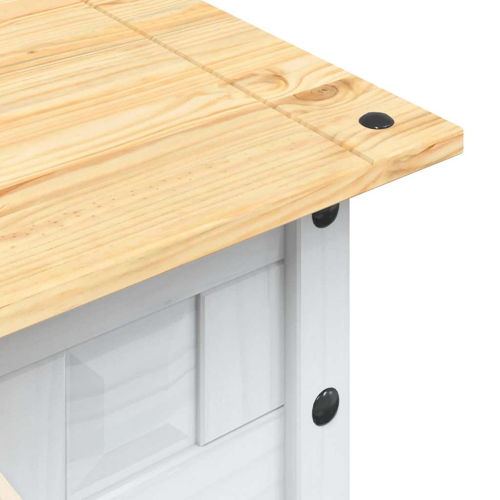 vidaXL Τραπέζι Σαλονιού Μεξικ. Στιλ Corona Λευκό 100x55x44 εκ. Πεύκο