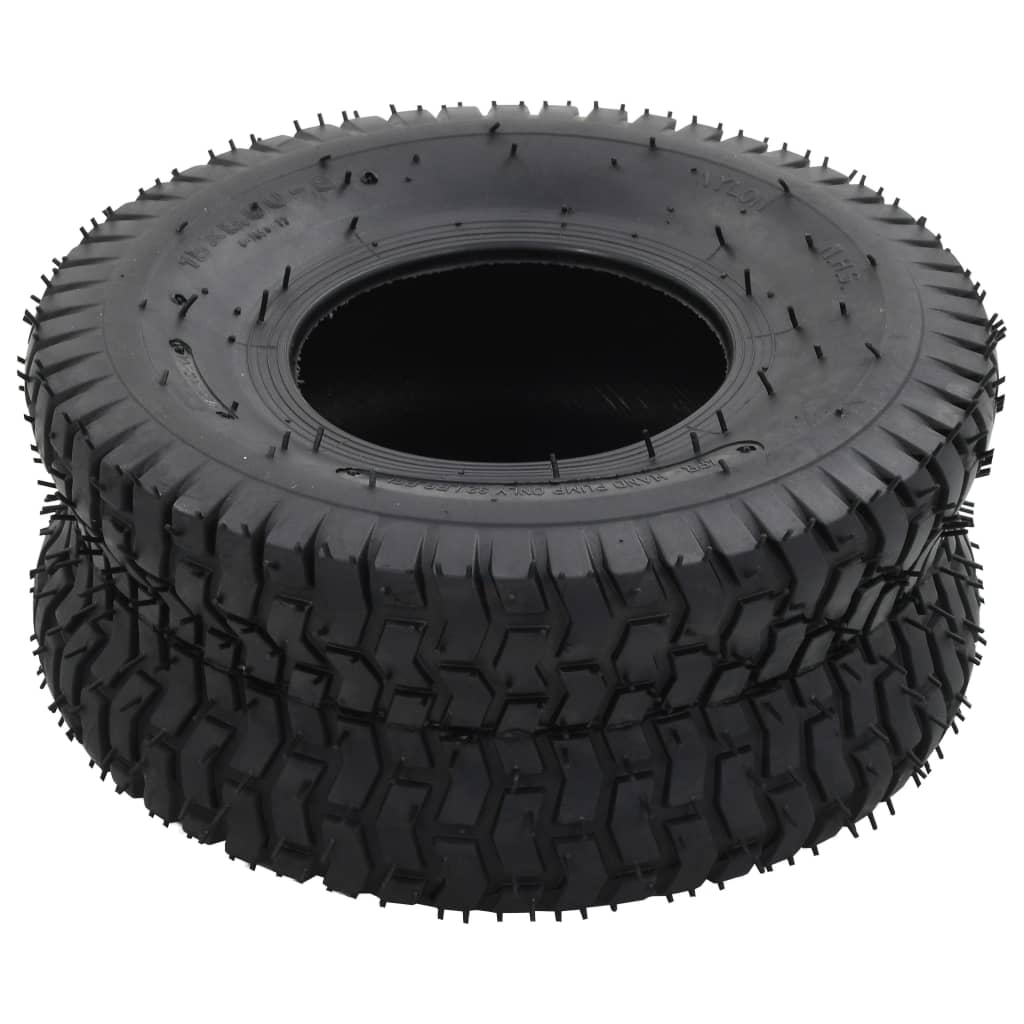 vidaXL Λάστιχα για Καρότσι 2 τεμ. 15x6.00-6 4PR από Καουτσούκ
