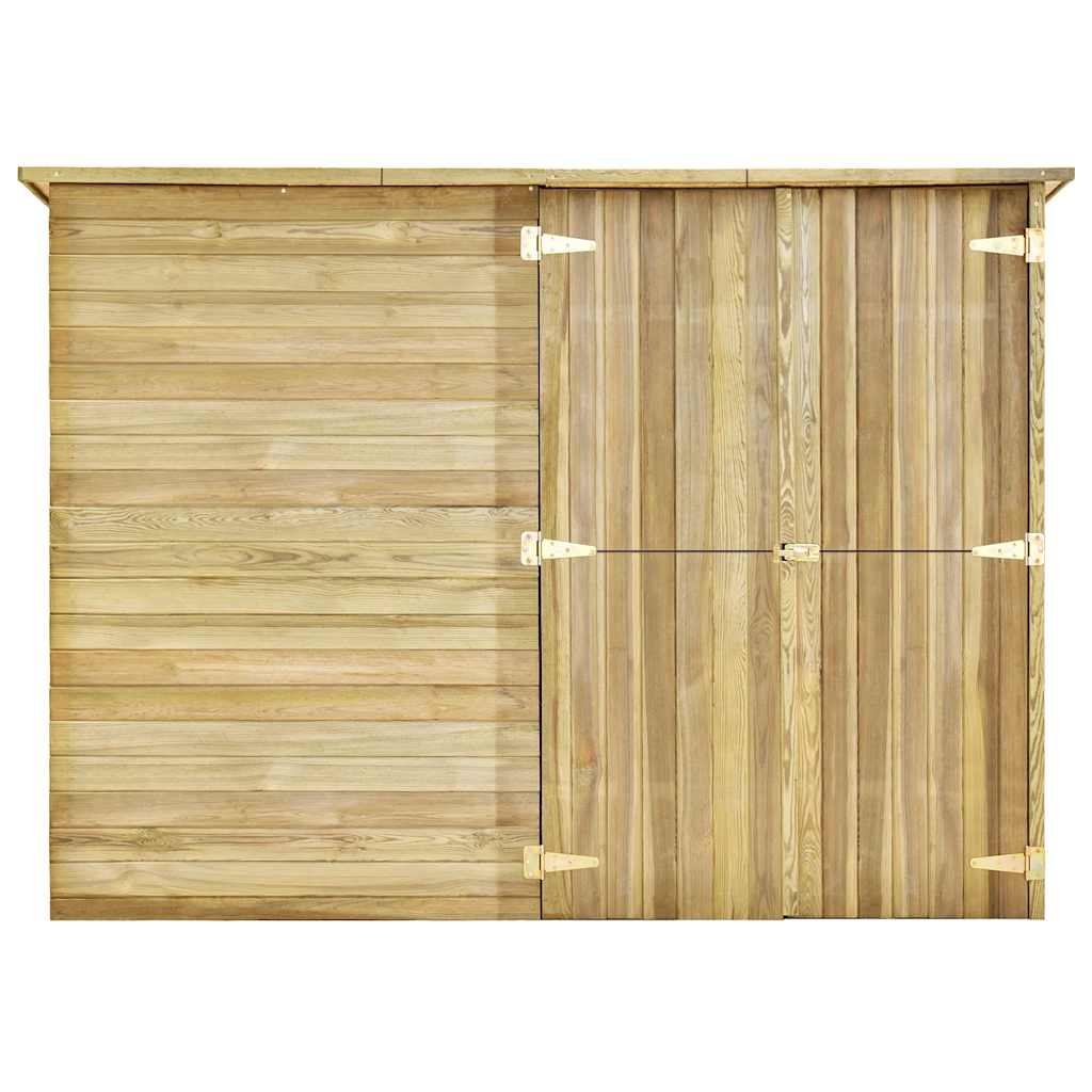 vidaXL Αποθήκη Κήπου 232 x 110 x 170 εκ. από Εμποτισμένο Ξύλο Πεύκου
