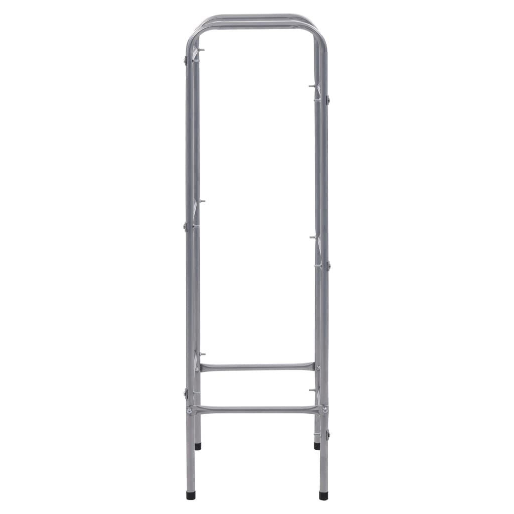 vidaXL Ράφι Αποθήκευσης για 3 Κιβώτια Ασημί 50x33x116 εκ. Ατσάλινο
