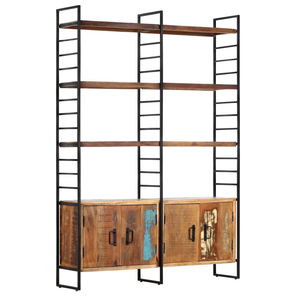 vidaXL Βιβλιοθήκη με 4 Επίπεδα 124x30x180 εκ. Μασίφ Ανακυκλωμένο Ξύλο