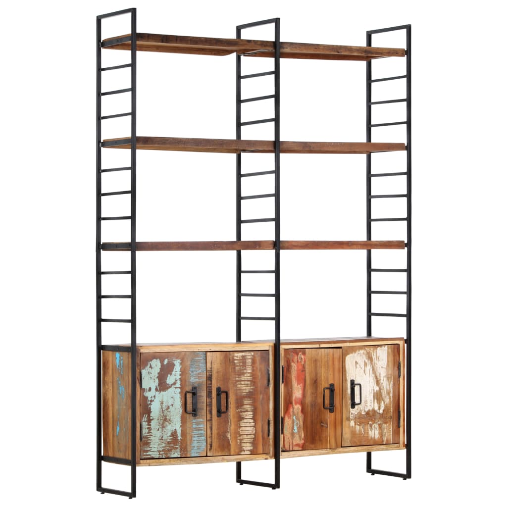 vidaXL Βιβλιοθήκη με 4 Επίπεδα 124x30x180 εκ. Μασίφ Ανακυκλωμένο Ξύλο