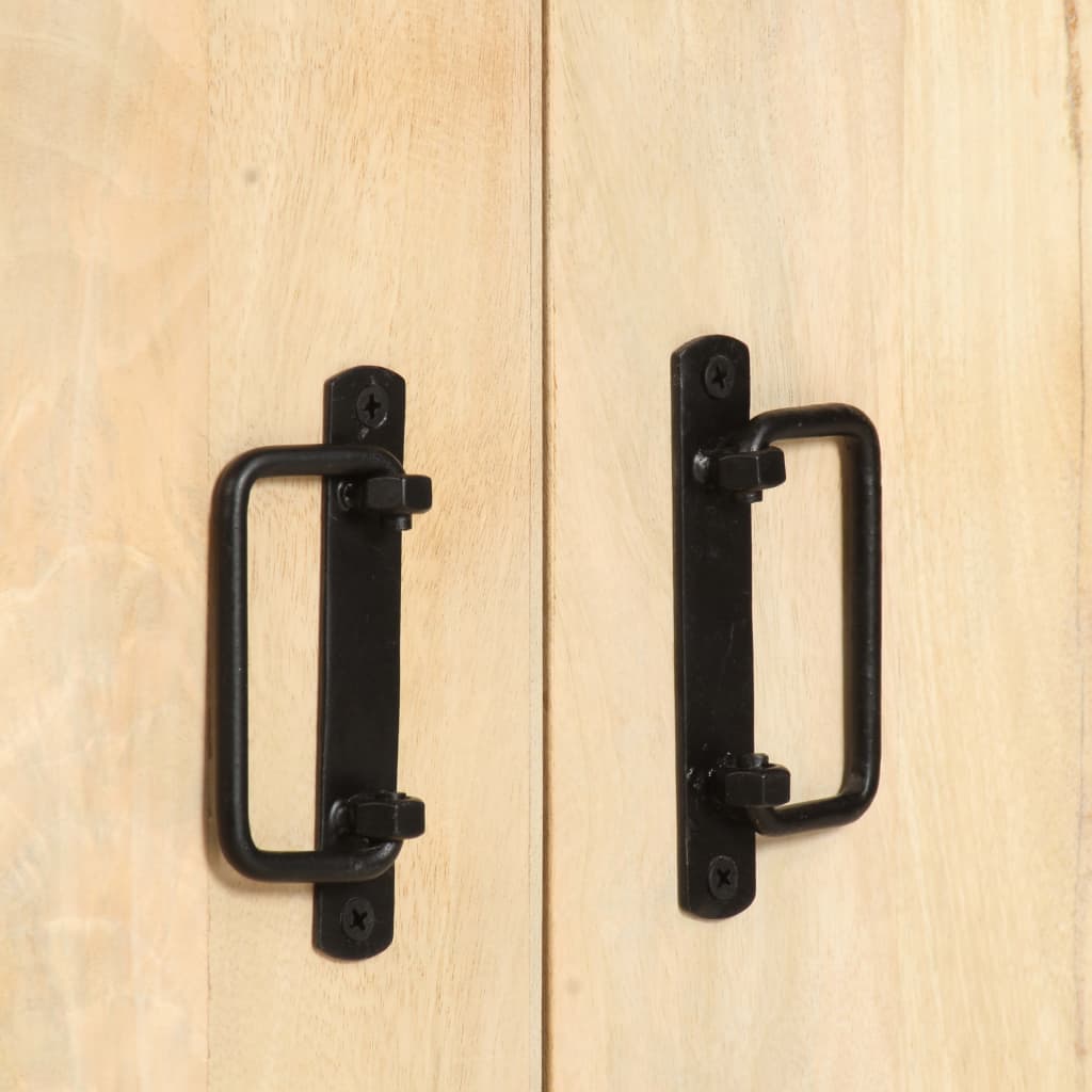 vidaXL Βιβλιοθήκη με 4 Επίπεδα 124 x 30 x 180 εκ. Μασίφ Ξύλο Μάνγκο