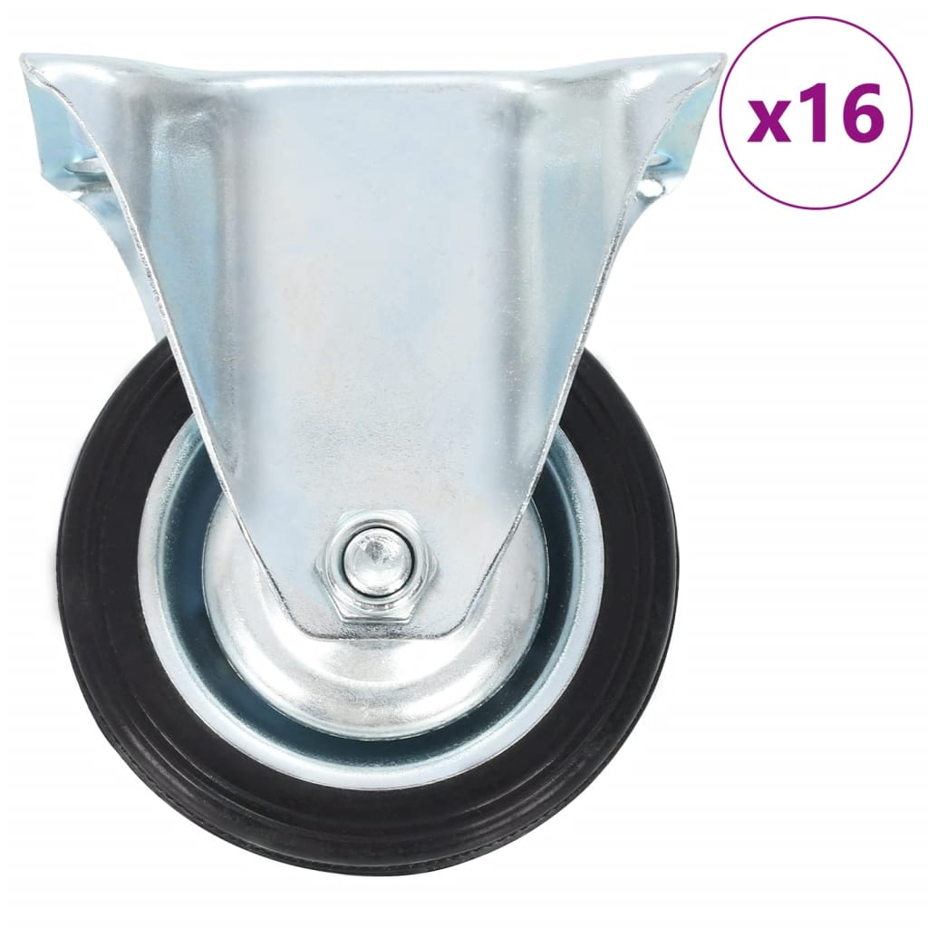 vidaXL Ρόδες Σταθερές 16 τεμ. 75 χιλ.