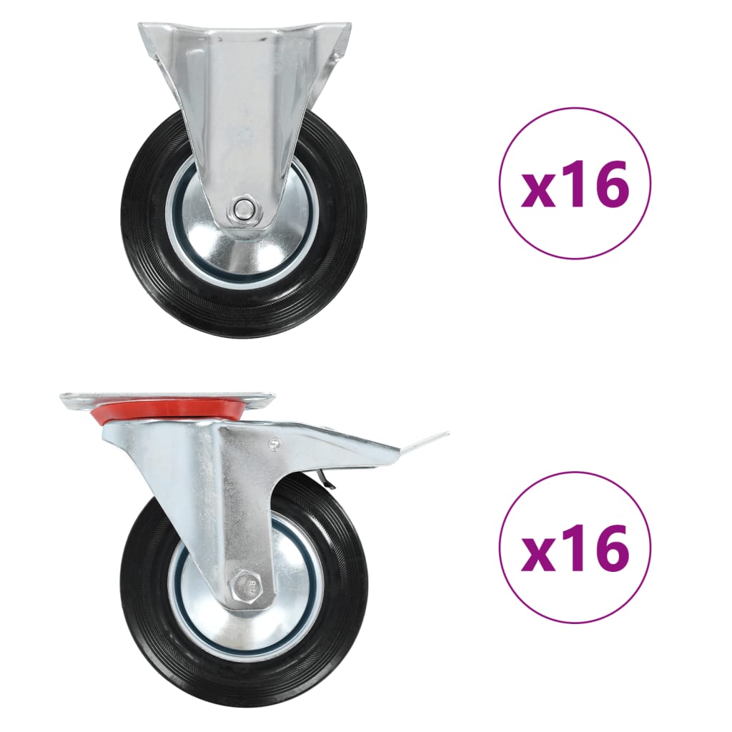 vidaXL Ρόδες 32 τεμ. 160 χιλ.