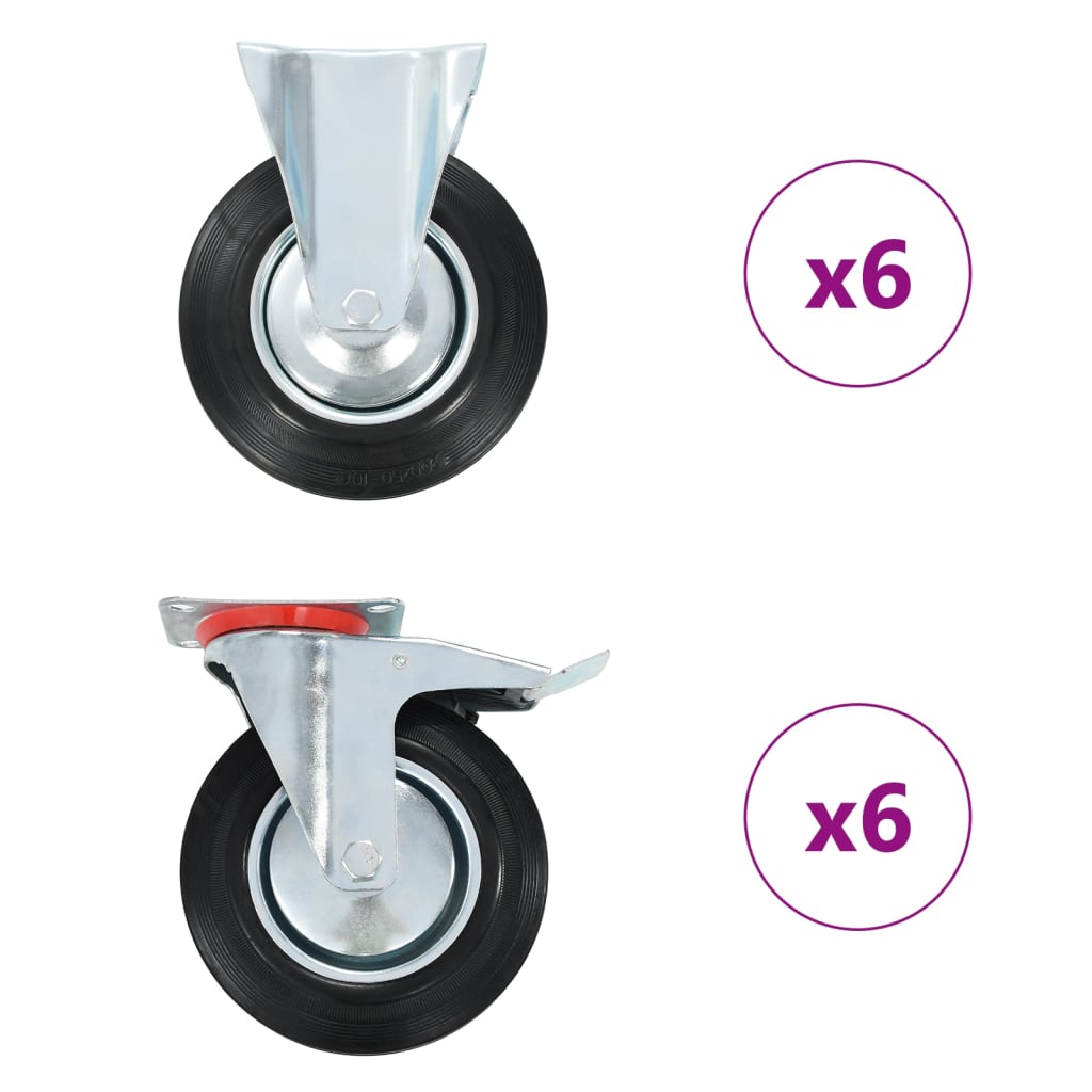 vidaXL Ρόδες 12 τεμ. 200 χιλ.