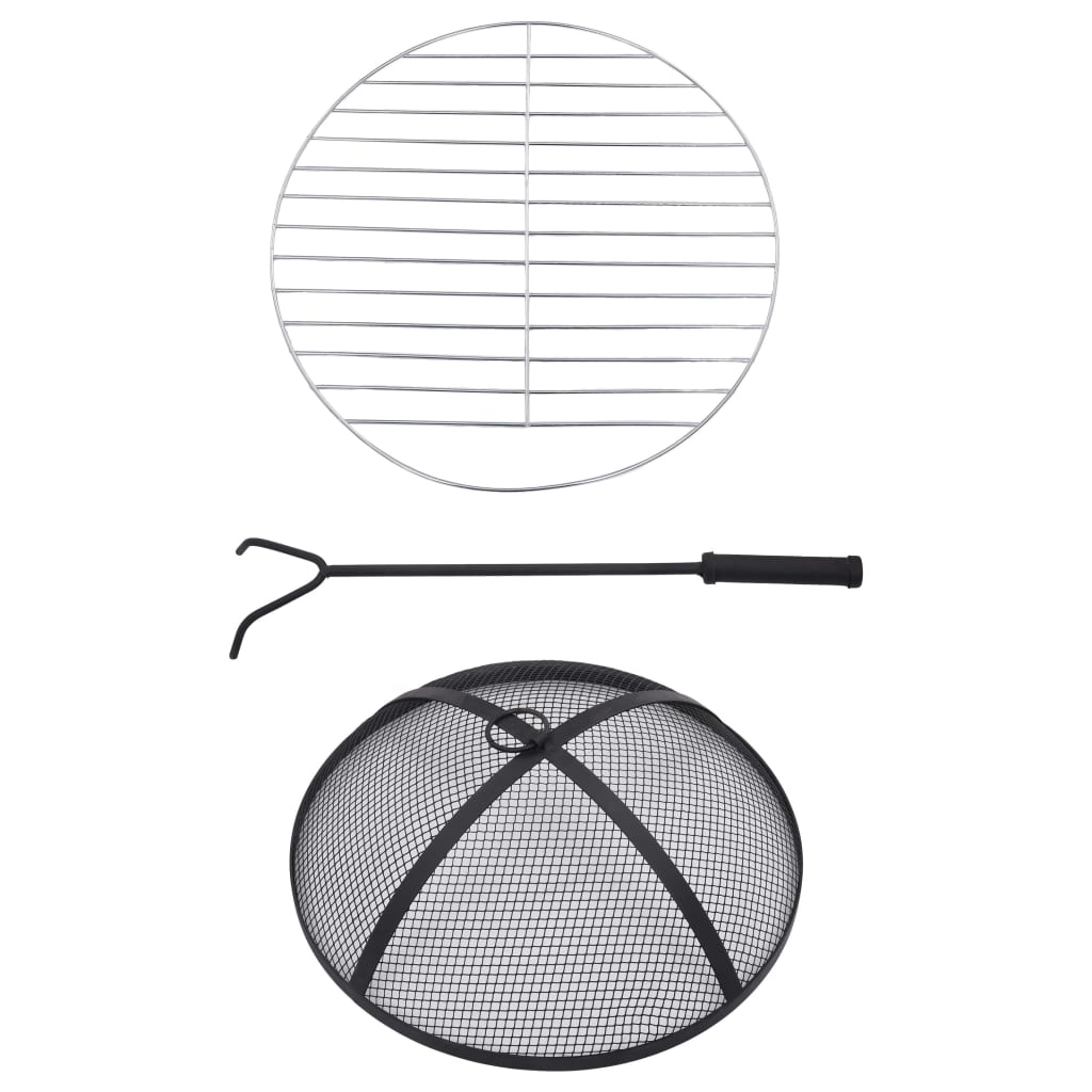 vidaXL Τζάκι Εξωτερικού Χώρου «Μωσαϊκό» Τερακότα/Λευκό 68 εκ. Κεραμικό