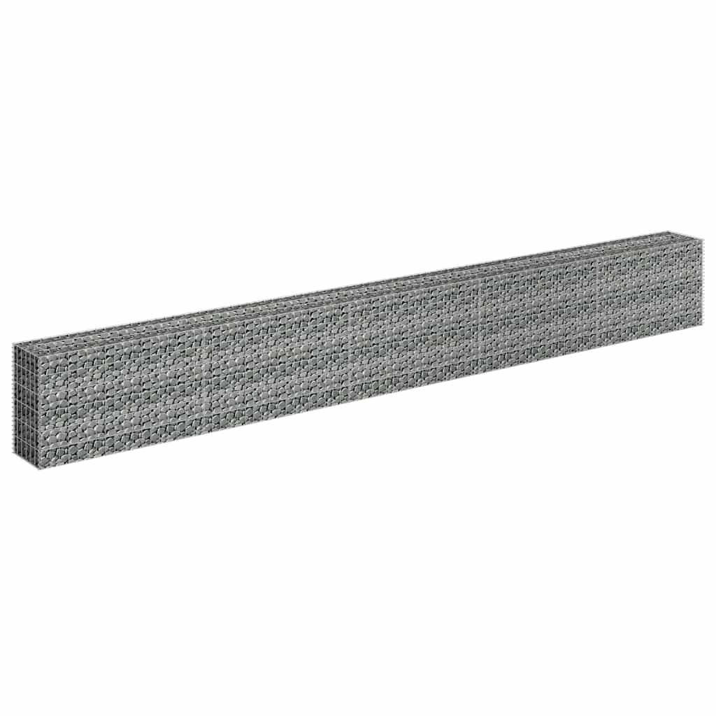 vidaXL Συρματοκιβώτιο-Γλάστρα Υπερυψωμένη 450x30x60 εκ. Γαλβ. Χάλυβας