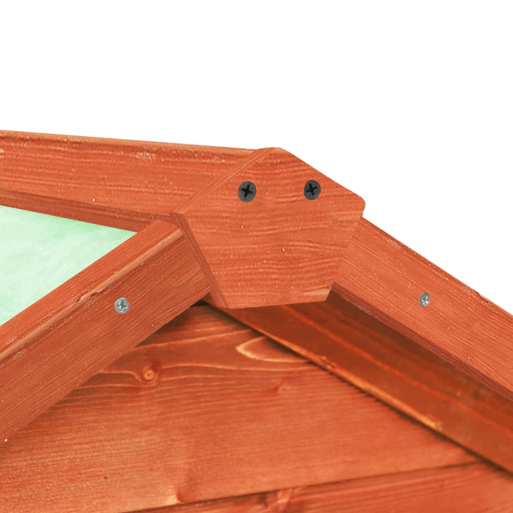 vidaXL Κλουβί Κουνελιών 140 x 63 x 120 εκ. από Μασίφ Ξύλο Ελάτης