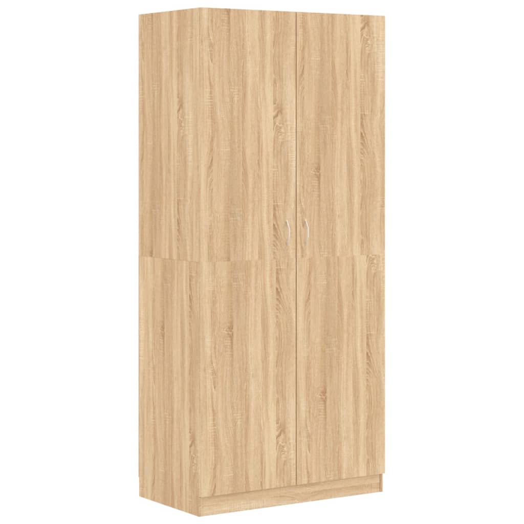 vidaXL Ντουλάπα Χρώμα Sonoma Δρυς 90 x 52 x 200 εκ. από Επεξ. Ξύλο