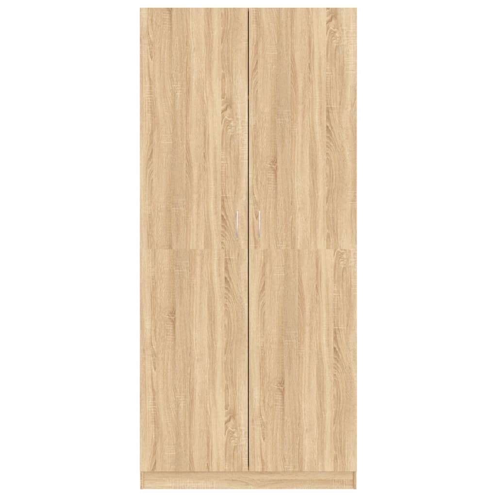vidaXL Ντουλάπα Χρώμα Sonoma Δρυς 90 x 52 x 200 εκ. από Επεξ. Ξύλο