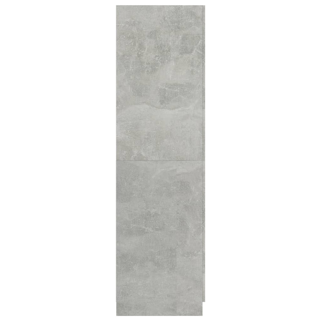 vidaXL Ντουλάπα Γκρι του Σκυροδέματος 80 x 52 x 180 εκ. Επεξ. Ξύλο