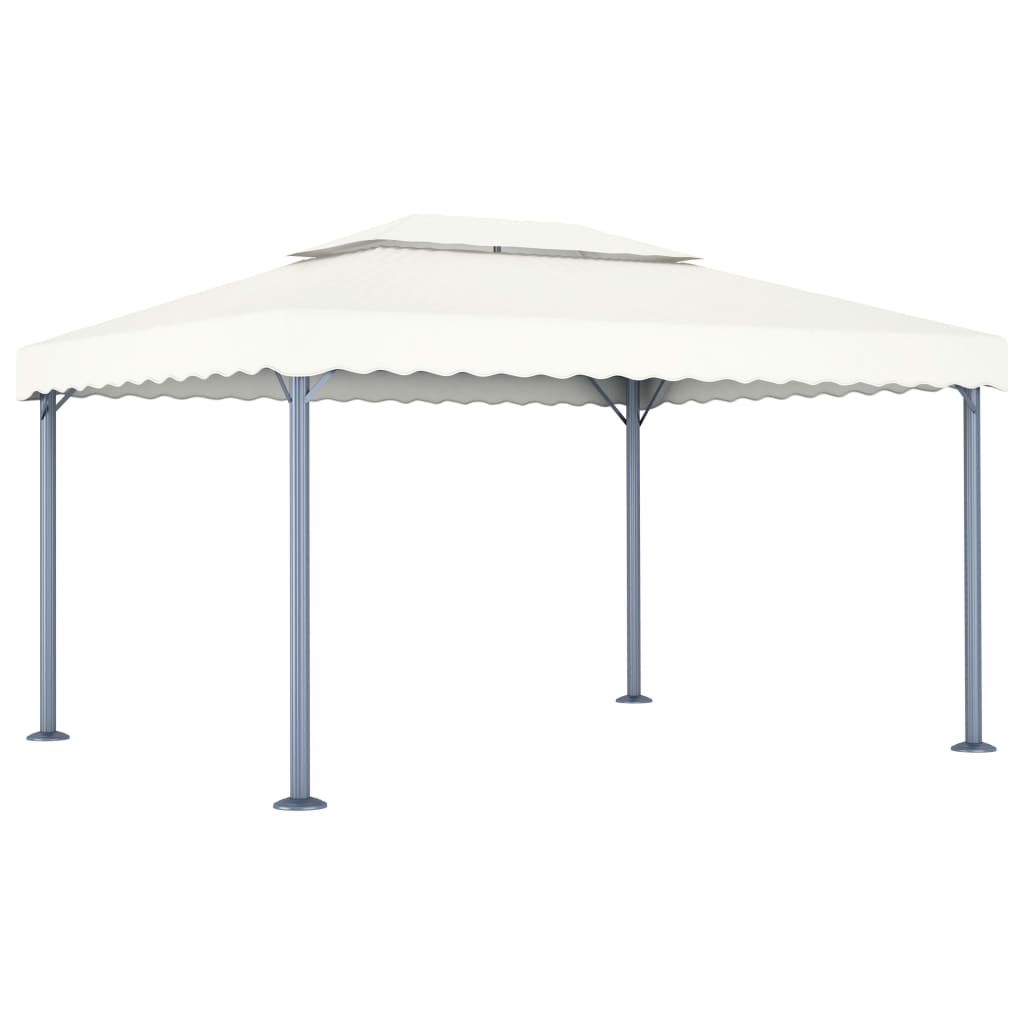 vidaXL Κιόσκι Κρεμ 400 x 300 εκ. Αλουμινίου