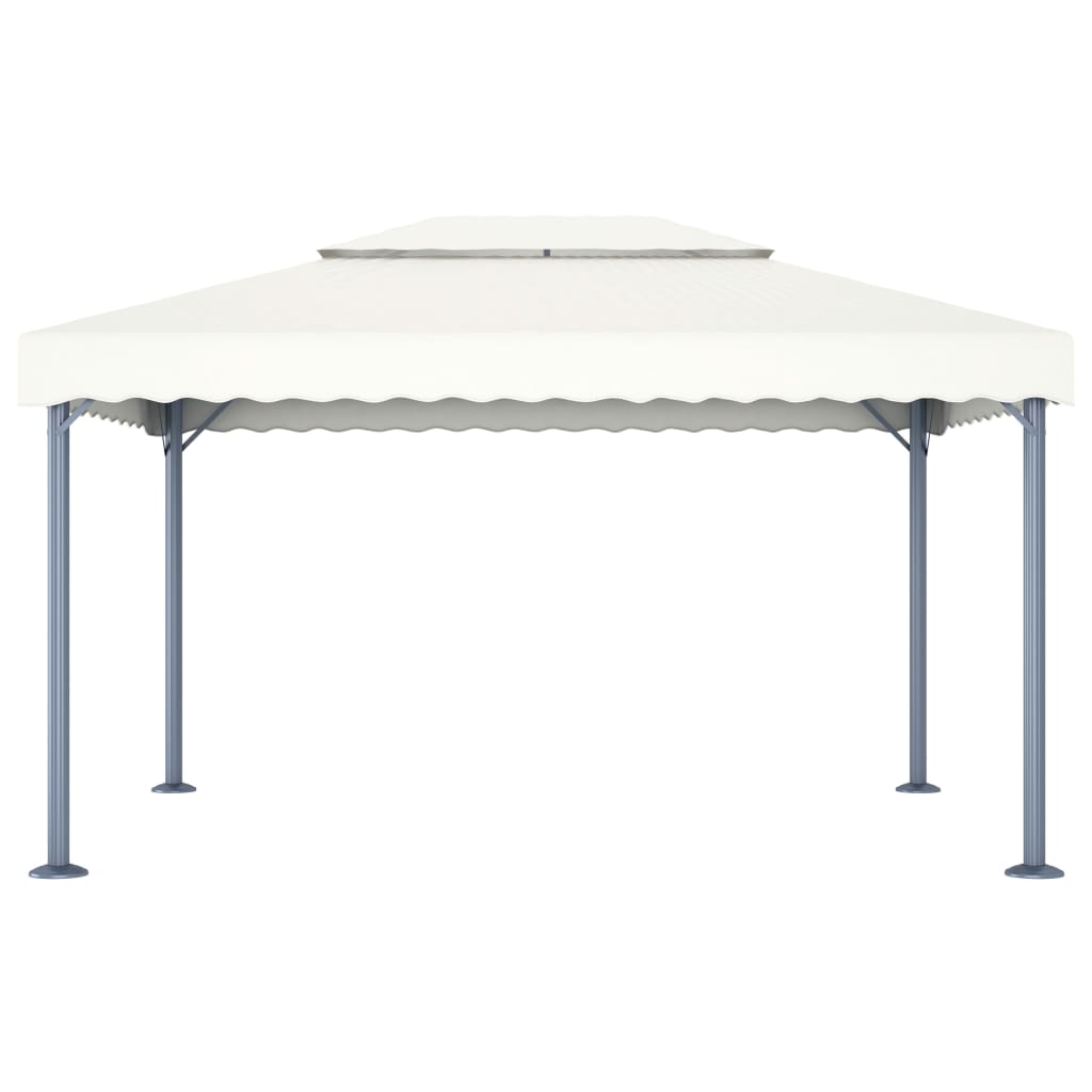 vidaXL Κιόσκι Κρεμ 400 x 300 εκ. Αλουμινίου