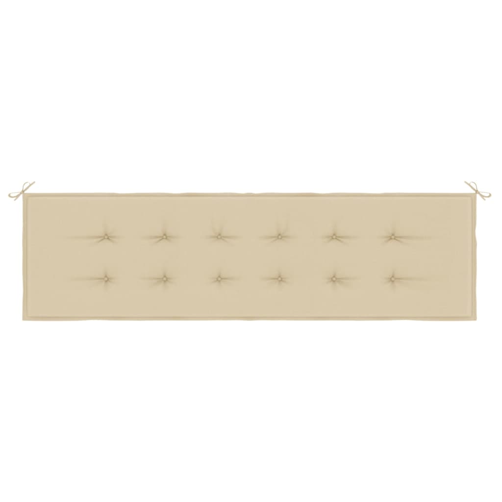 vidaXL Μαξιλάρι Πάγκου Κήπου Μπεζ 180x50x3 εκ. Ύφασμα Oxford