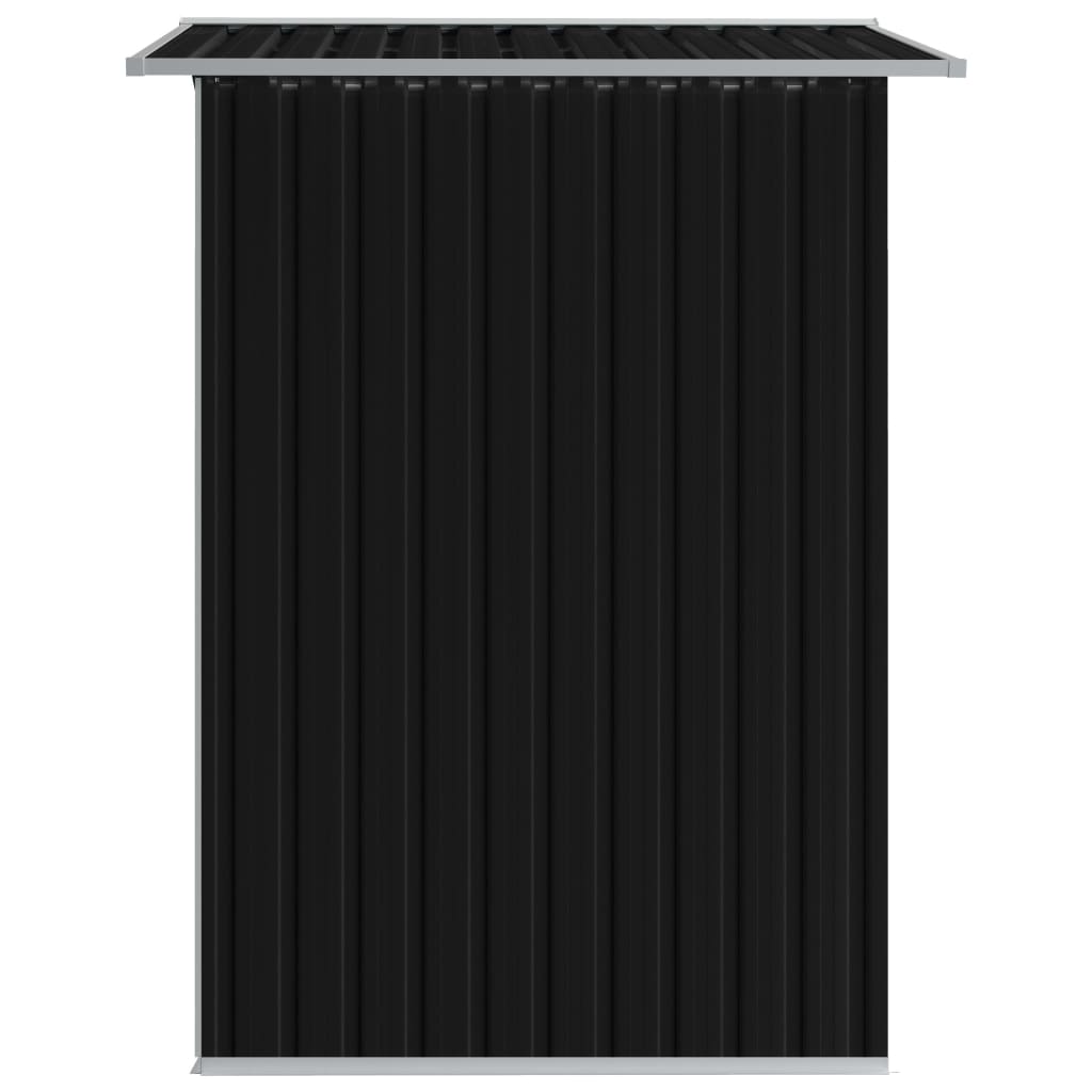 vidaXL Αποθήκη Κήπου Ανθρακί 204 x 132 x 186 εκ. Ατσάλινη
