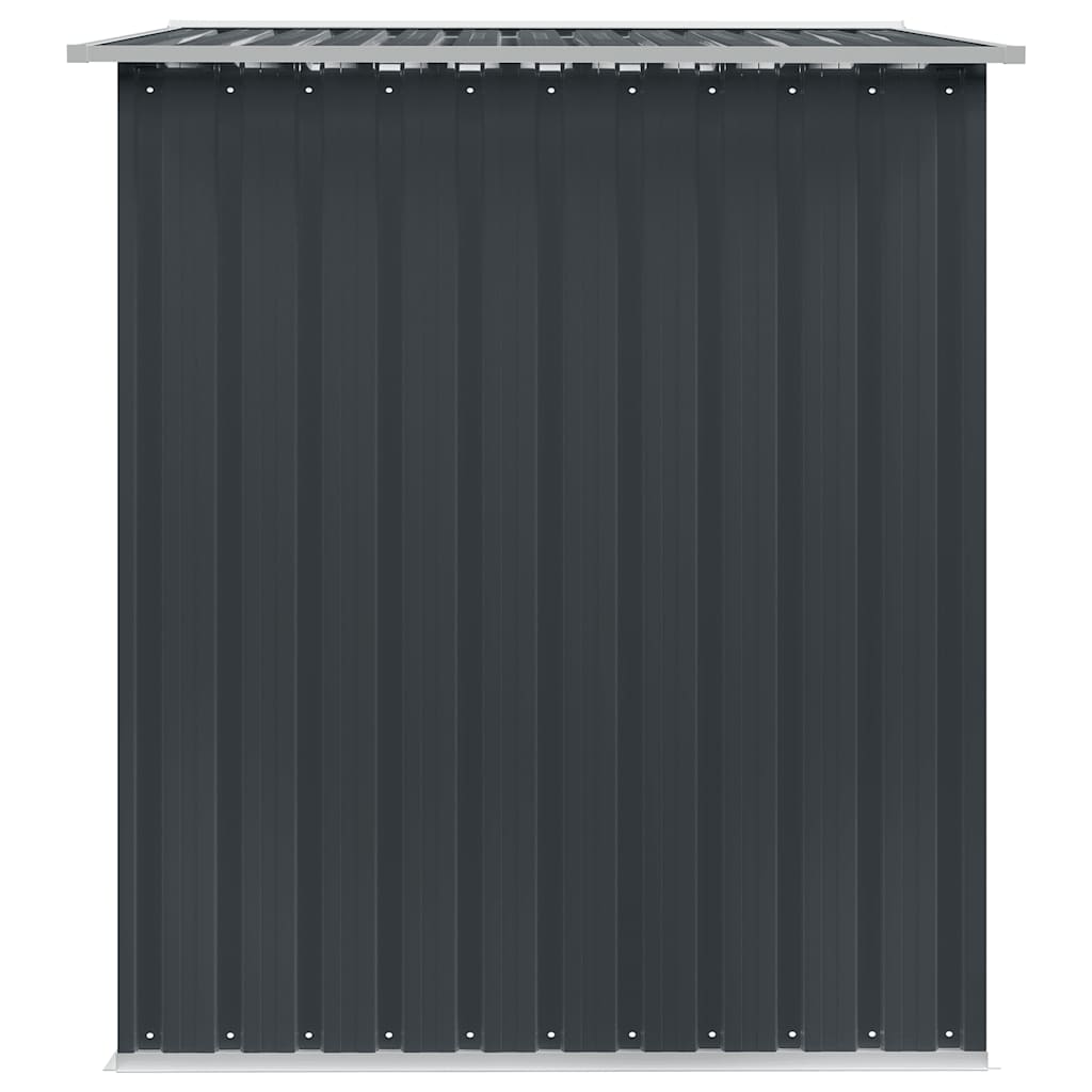 vidaXL Αποθήκη Κήπου Ανθρακί 257 x 205 x 178 εκ. Ατσάλινη
