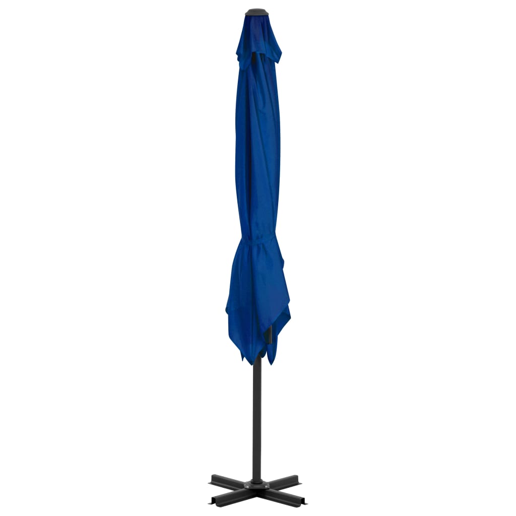 vidaXL Ομπρέλα Κήπου Πρόβολος Αζούρ Μπλε 250x250εκ. με Ιστό Αλουμινίου