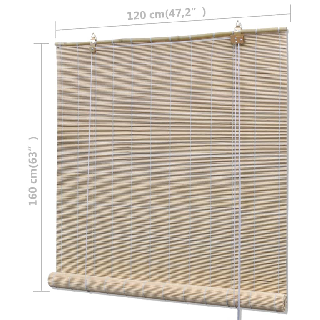 vidaXL Στόρια Σκίασης 4 Τεμαχίων 120 x 160 εκ. από Φυσικό Μπαμπού