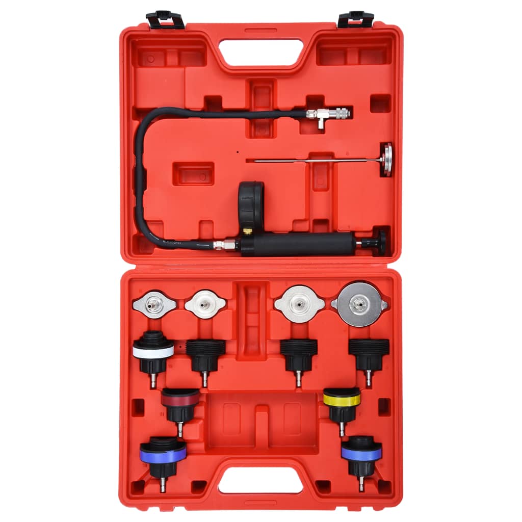 vidaXL Κιτ Ελέγχου Στεγανότητας Κυκλώματος Ψύξης 14 τεμ.