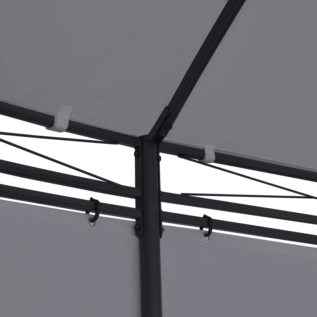 vidaXL Κιόσκι με Κουρτίνες Ανθρακί 520 x 349 x 255 εκ.